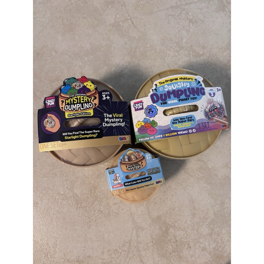 Five Below RMS Viral Squishy Mystery Dumpling Lot Of 3 - 100% Authentic / New